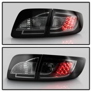 Mazda 3 03-08 4Dr Sedan ( Non Hatchback ) LED Tail Lights - Smoke - Image 8