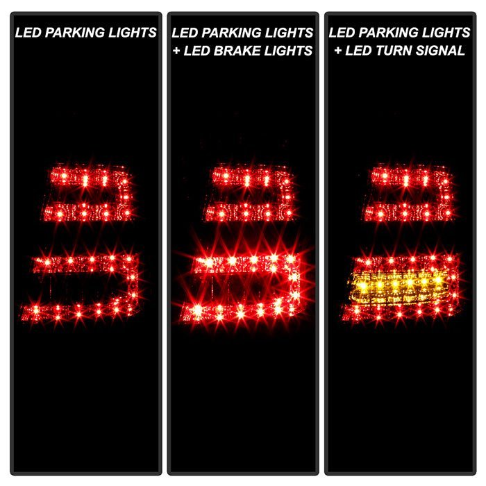 Mercedes Benz W163 M-Class ML 98-05 LED Tail Lights - Smoke