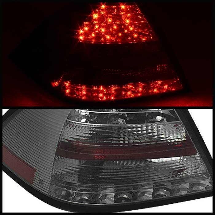 Mercedes Benz W203 C-Class 05-07 4DR Sedan LED Tail Lights - Smoke