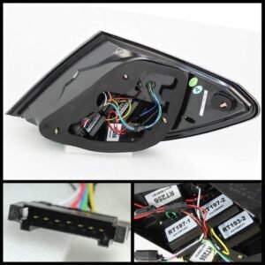 Mercedes Benz W204 C-Class 08-11 LED Tail Lights - Black - Image 2
