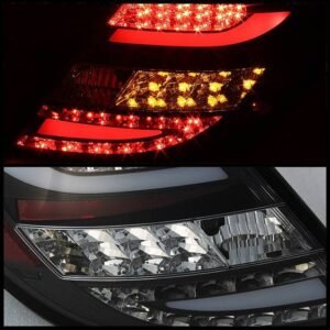 Mercedes Benz W204 C-Class 08-11 LED Tail Lights - Black - Image 3