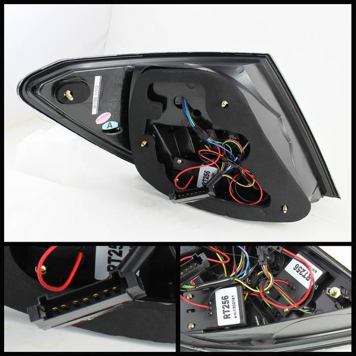 Mercedes Benz W204 C-Class 08-11 LED Tail Lights - Smoke