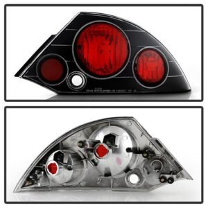 Mitsubishi Eclipse 00-02 Euro Style Tail Lights - Black - Image 2