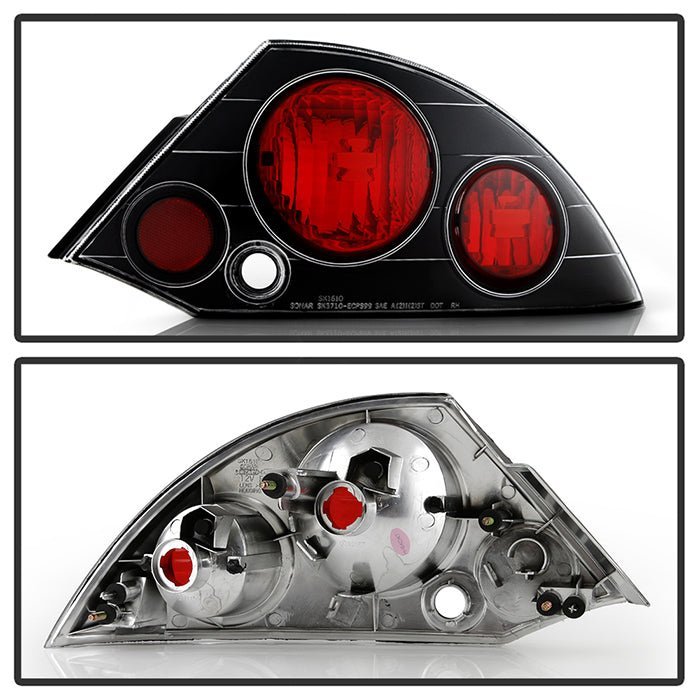 Mitsubishi Eclipse 00-02 Euro Style Tail Lights - Black