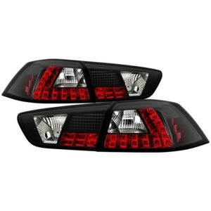 Mitsubishi Lancer / Evolution X 08-14 ( WillNot Fit SportBack ) LED Tail Lights - Black - Image 1