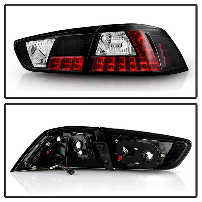 Mitsubishi Lancer / Evolution X 08-14 ( WillNot Fit SportBack ) LED Tail Lights - Black