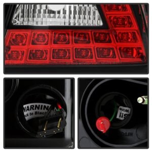 Mitsubishi Lancer / Evolution X 08-14 ( WillNot Fit SportBack ) LED Tail Lights - Black - Image 3