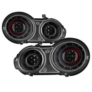 Nissan GTR 09-15 LED Tail Lights - Black - Image 1