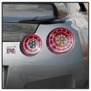 Nissan GTR 09-15 LED Tail Lights - Black - Image 12