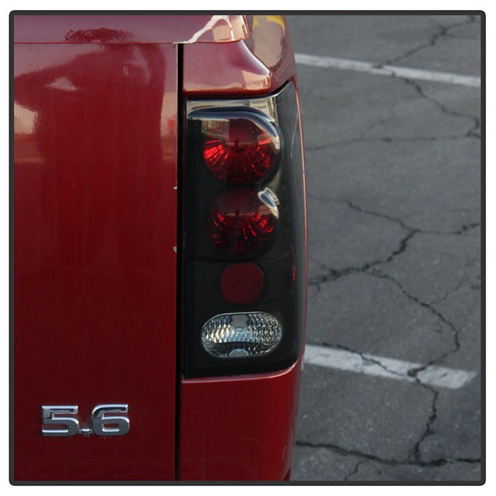 Nissan Titan 04-15 Euro Style Tail Lights - Black Smoke
