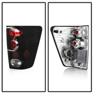 Nissan Titan 04-15 Euro Style Tail Lights - Black Smoke - Image 2