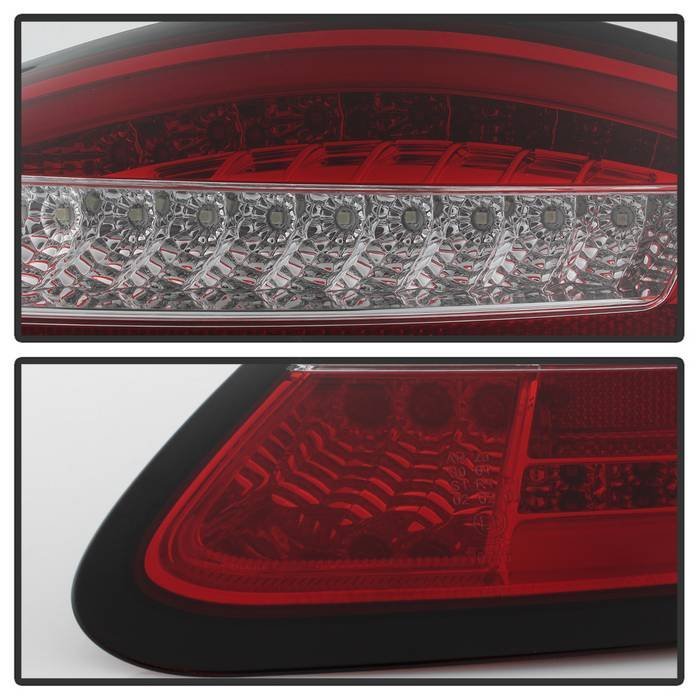 Porsche 987 Cayman 06-08 / Boxster 05-08 LED Tail Lights - Red Clear