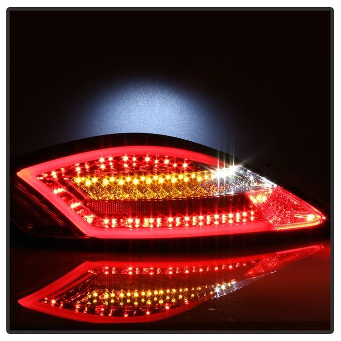 Porsche 987 Cayman 06-08 / Boxster 05-08 LED Tail Lights - Red Clear