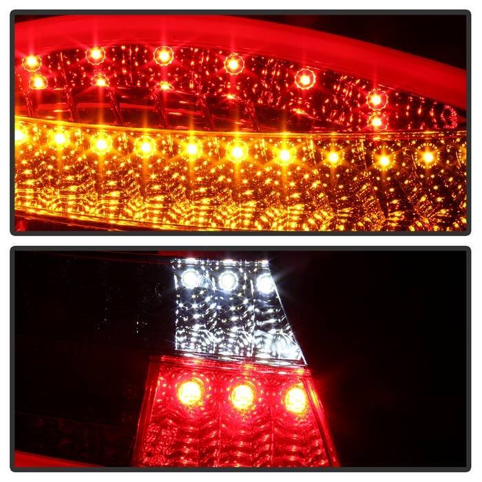 Porsche 987 Cayman 06-08 / Boxster 05-08 LED Tail Lights - Red Clear