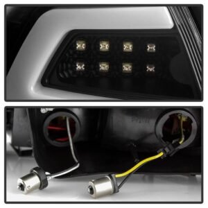 Pontiac G8 08-09 Version 2 Light Bar LED Tail Lights - Black - Image 3