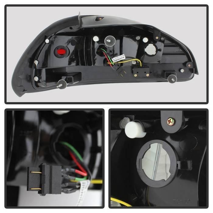 Pontiac Grand Prix 97-03 LED Tail Lights - Black