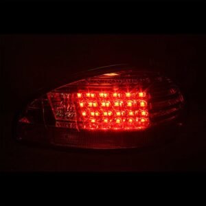 Pontiac Grand Prix 97-03 LED Tail Lights - Red Clear - Image 3