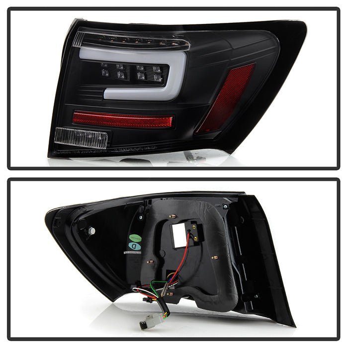 Subaru Impreza WRX 4DR 2008-2011 LED Tail Lights - Black