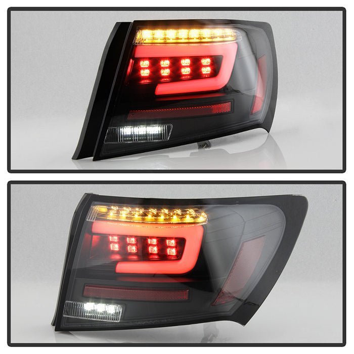 Subaru Impreza WRX 4DR 2008-2011 LED Tail Lights - Black