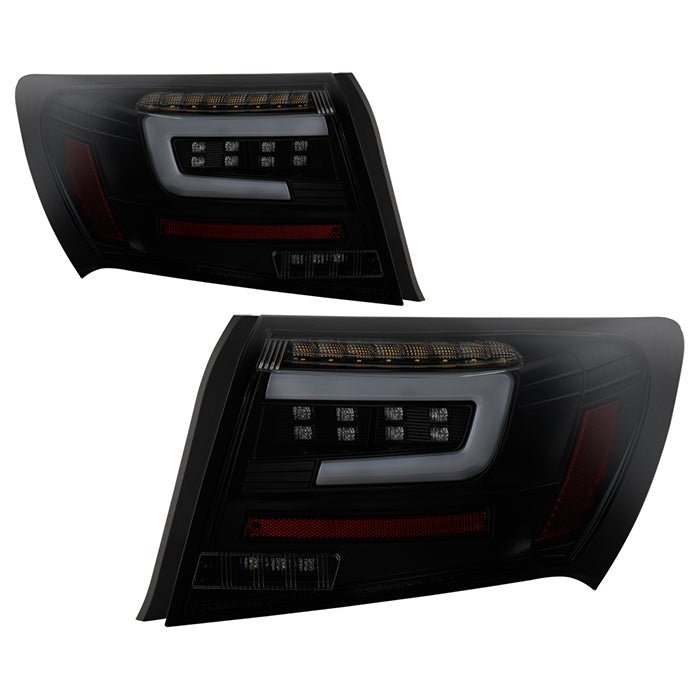 Subaru Impreza WRX 4DR 2008-2011 LED Tail Lights - Black Smoke