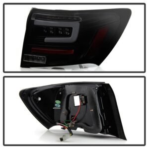Subaru Impreza WRX 4DR 2008-2011 LED Tail Lights - Black Smoke - Image 2