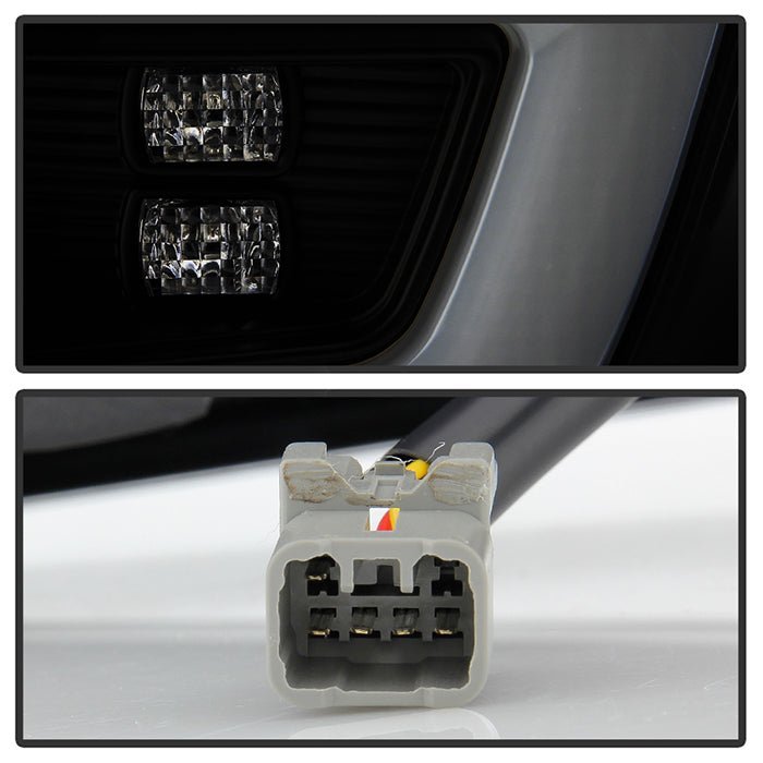 Subaru Impreza WRX 4DR 2008-2011 LED Tail Lights - Black Smoke
