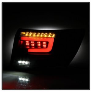Subaru Impreza WRX 4DR 2008-2011 LED Tail Lights - Black Smoke - Image 6