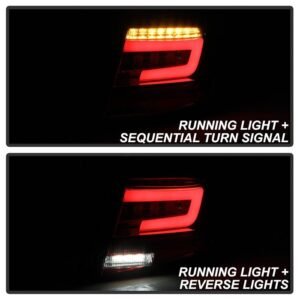 Subaru Impreza WRX 4DR 2008-2011 LED Tail Lights - Red Clear - Image 10