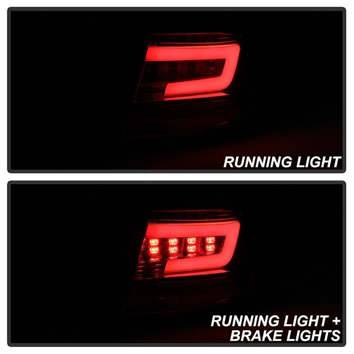 Subaru Impreza WRX 4DR 2008-2011 LED Tail Lights - Red Clear