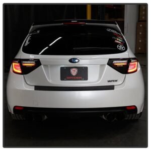 Subaru Impreza WRX 2008-2014 5Dr Hatchback Wagon LED Tail Lights- Black - Image 14