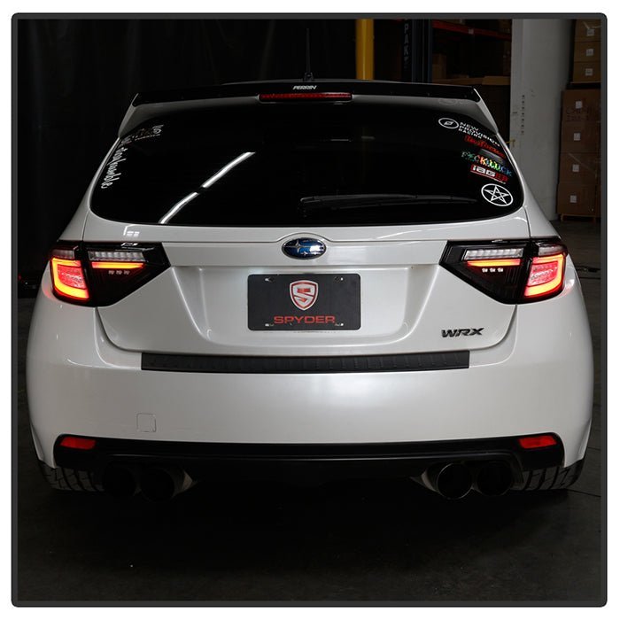 Subaru Impreza WRX 2008-2014 5Dr Hatchback Wagon LED Tail Lights- Black