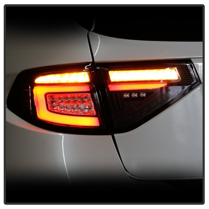 Subaru Impreza WRX 2008-2014 5Dr Hatchback Wagon LED Tail Lights- Black