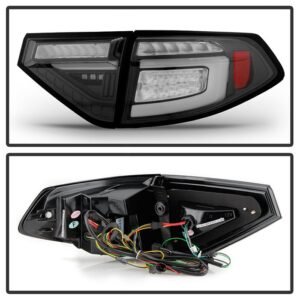 Subaru Impreza WRX 2008-2014 5Dr Hatchback Wagon LED Tail Lights- Black - Image 3