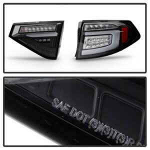 Subaru Impreza WRX 2008-2014 5Dr Hatchback Wagon LED Tail Lights- Black - Image 6