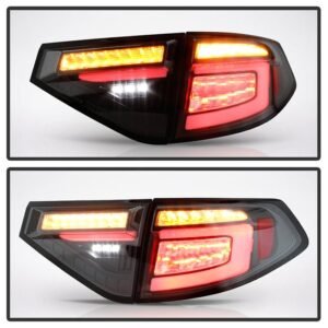 Subaru Impreza WRX 2008-2014 5Dr Hatchback Wagon LED Tail Lights- Black - Image 7