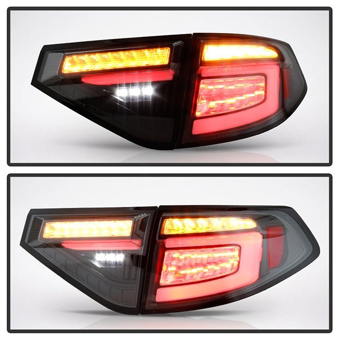 Subaru Impreza WRX 2008-2014 5Dr Hatchback Wagon LED Tail Lights- Black