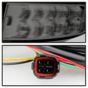 Subaru Impreza WRX 2008-2014 5Dr Hatchback Wagon LED Tail Lights - Sequential Signal - Black Smoke - Image 3