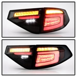 Subaru Impreza WRX 2008-2014 5Dr Hatchback Wagon LED Tail Lights - Sequential Signal - Black Smoke - Image 6