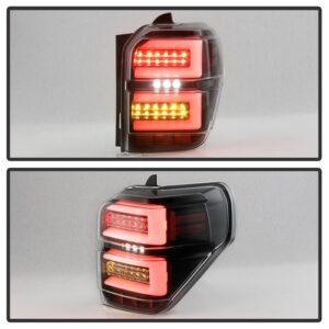Toyota 4Runner 2010 - 2014 LED Tail Lights - Sequential Turn Signal - Black - Image 6