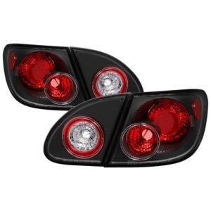 Toyota Corolla 03-08 Euro Style Tail Lights - Black - Image 1