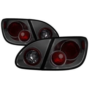 Toyota Corolla 03-08 Euro Style Tail Lights - Smoke - Image 1