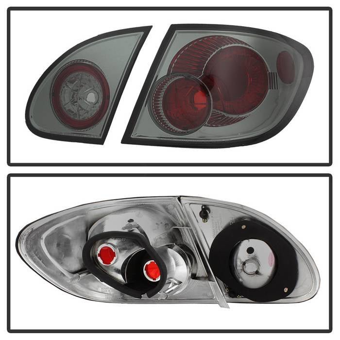 Toyota Corolla 03-08 Euro Style Tail Lights - Smoke