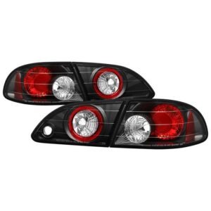 Toyota Corolla 98-02 Euro Style Tail Lights - Black - Image 1