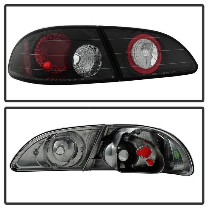 Toyota Corolla 98-02 Euro Style Tail Lights - Black