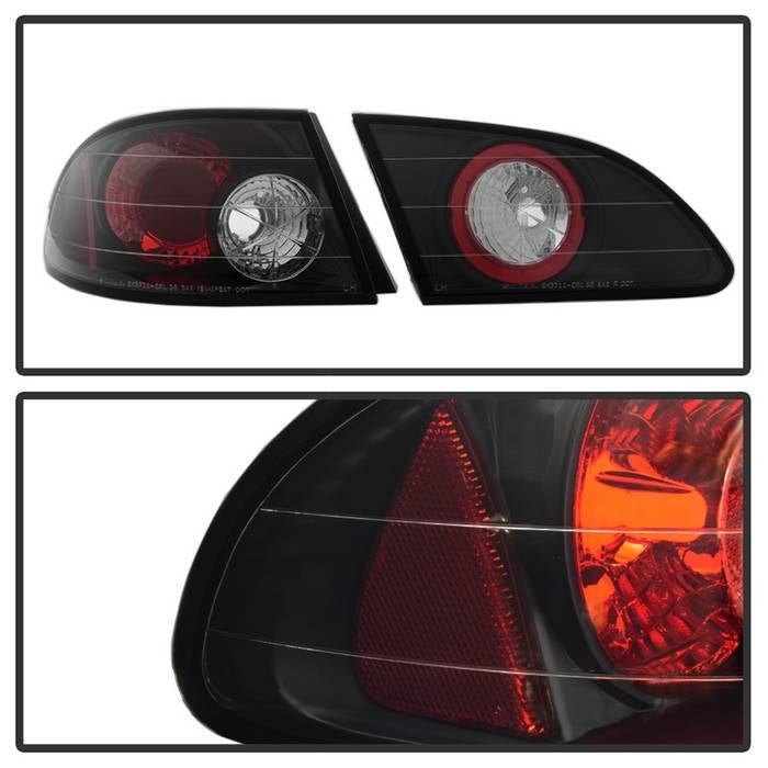 Toyota Corolla 98-02 Euro Style Tail Lights - Black