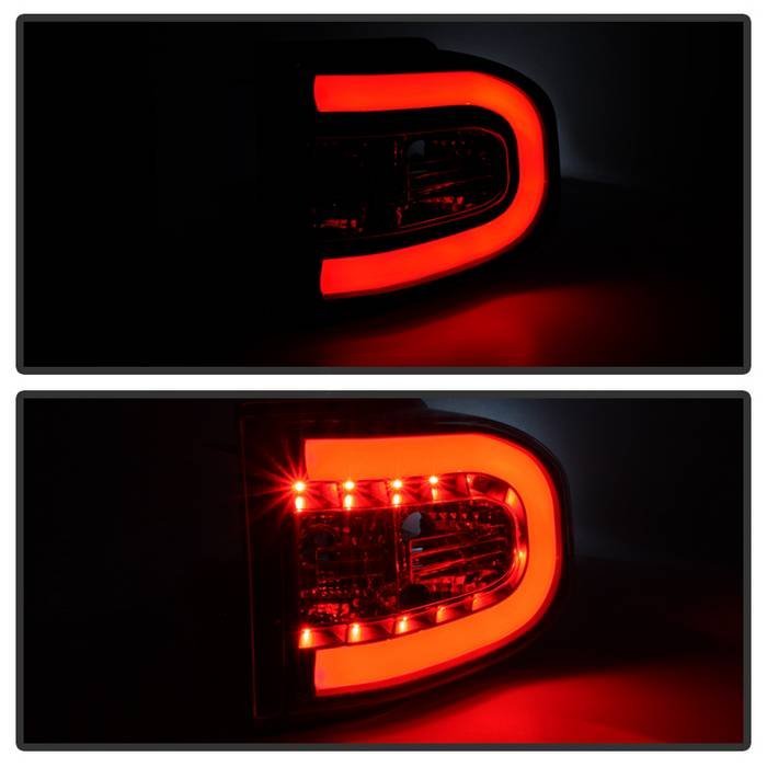 Toyota FJ Cruiser 07-13 Light Bar LED Tail Lights - Black