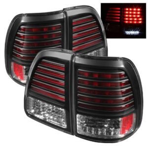 Toyota Land Cruiser 98-05 LED Tail Lights - Black - Image 1
