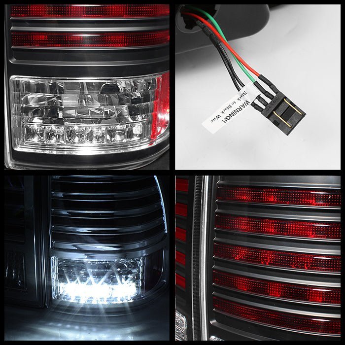 Toyota Land Cruiser 98-05 LED Tail Lights - Black