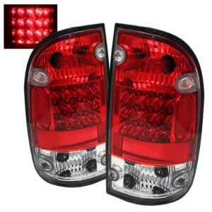 Toyota Tacoma 01-04 LED Tail Lights - Red Clear - Image 1