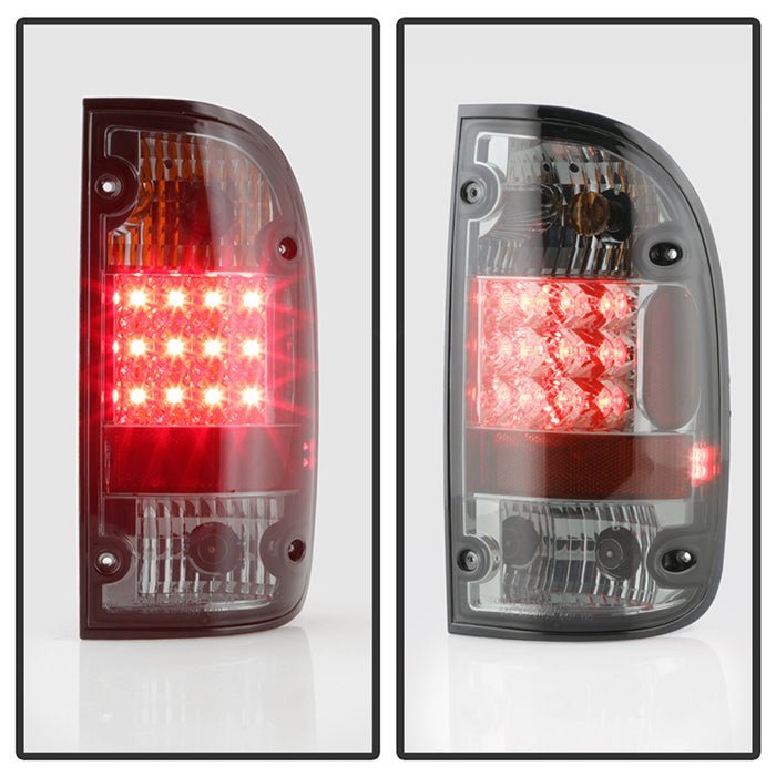 Toyota Tacoma 01-04 LED Tail Lights - Smoke